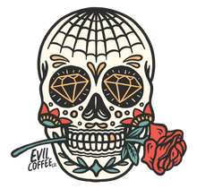 Load image into Gallery viewer, Muertos - 3 Evil Coffee Stickers