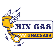 Load image into Gallery viewer, Mix Gas Haul Ass - 3 Pack - Evil Coffee Stickers