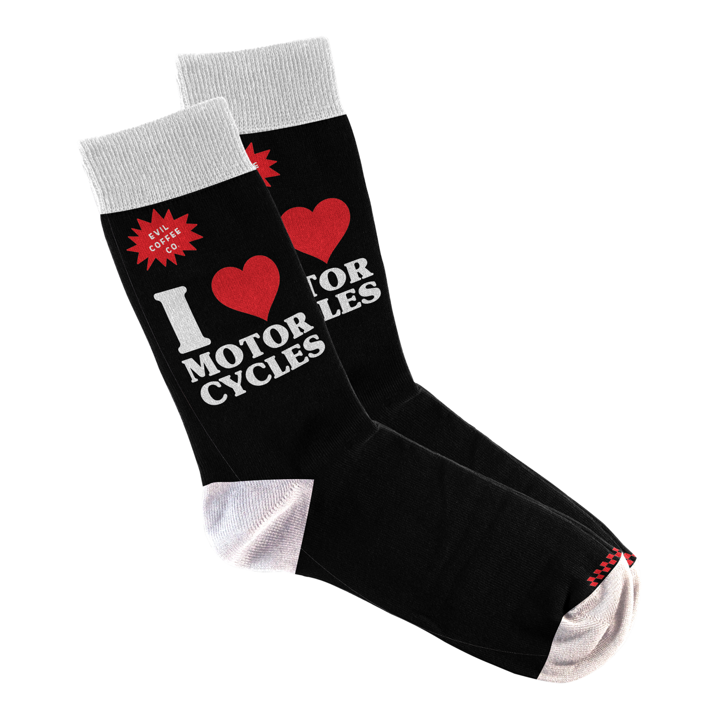 Love Motorcycles - Evil Coffee Socks