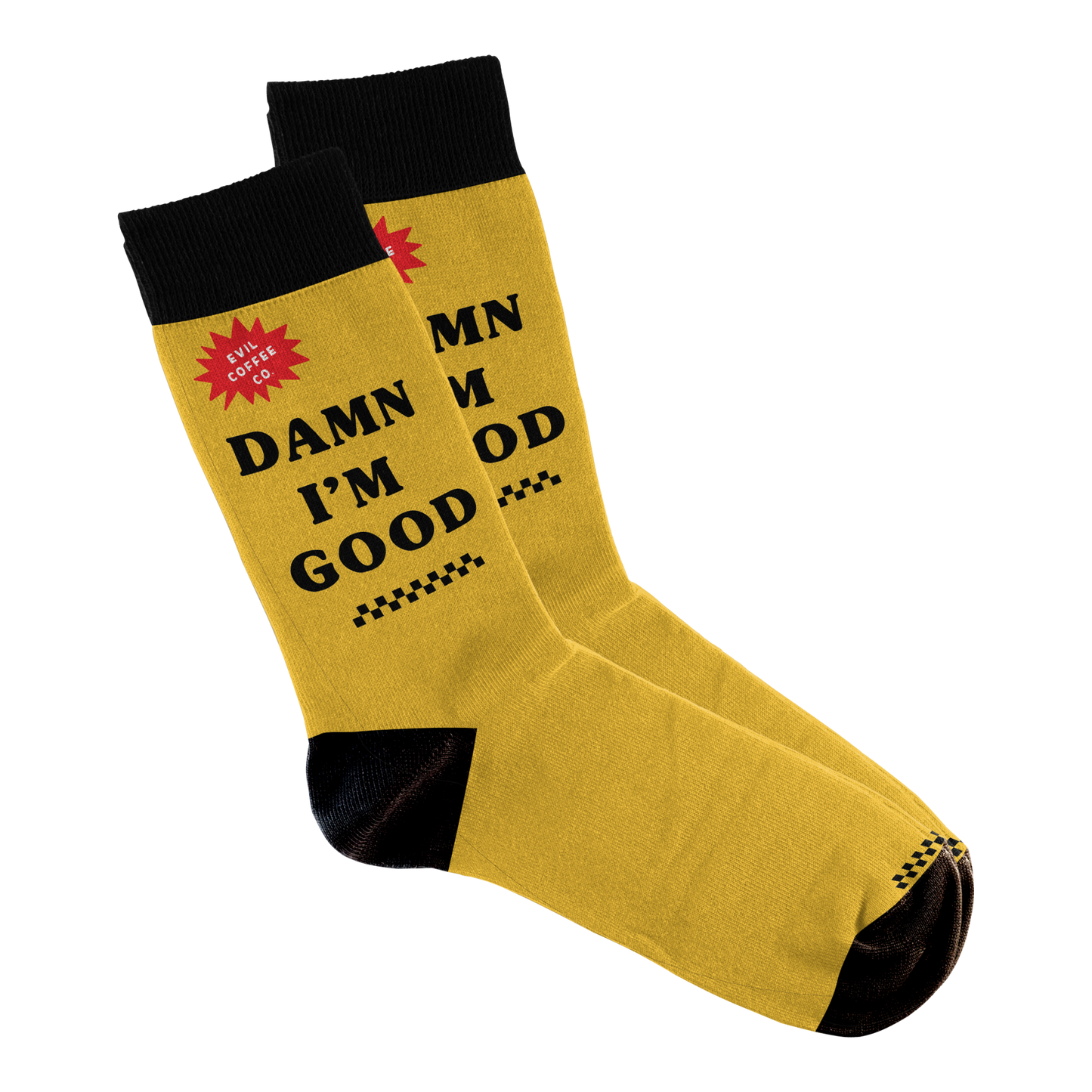 Damn I'm Good - Evil Coffee Socks