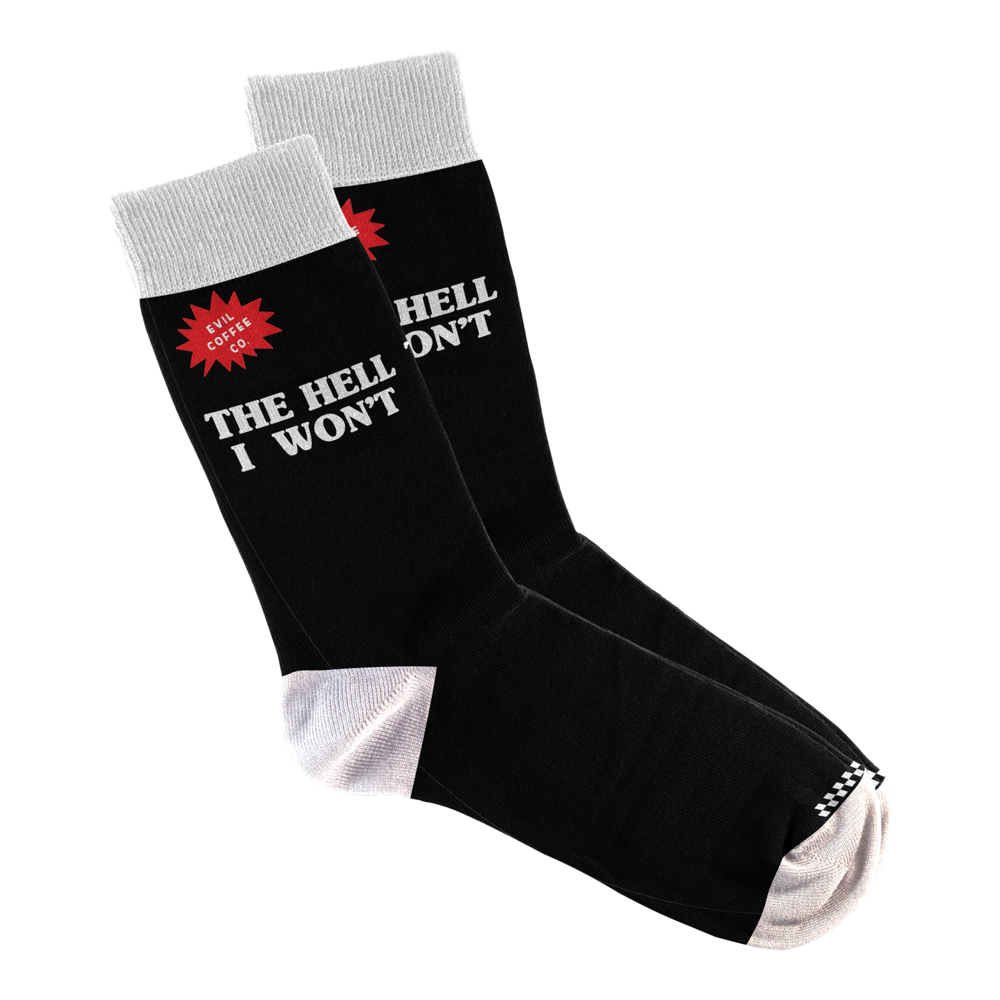 The Hell I Won't- Evil Coffee Socks