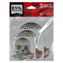 Load image into Gallery viewer, Muertos - 3 Evil Coffee Stickers