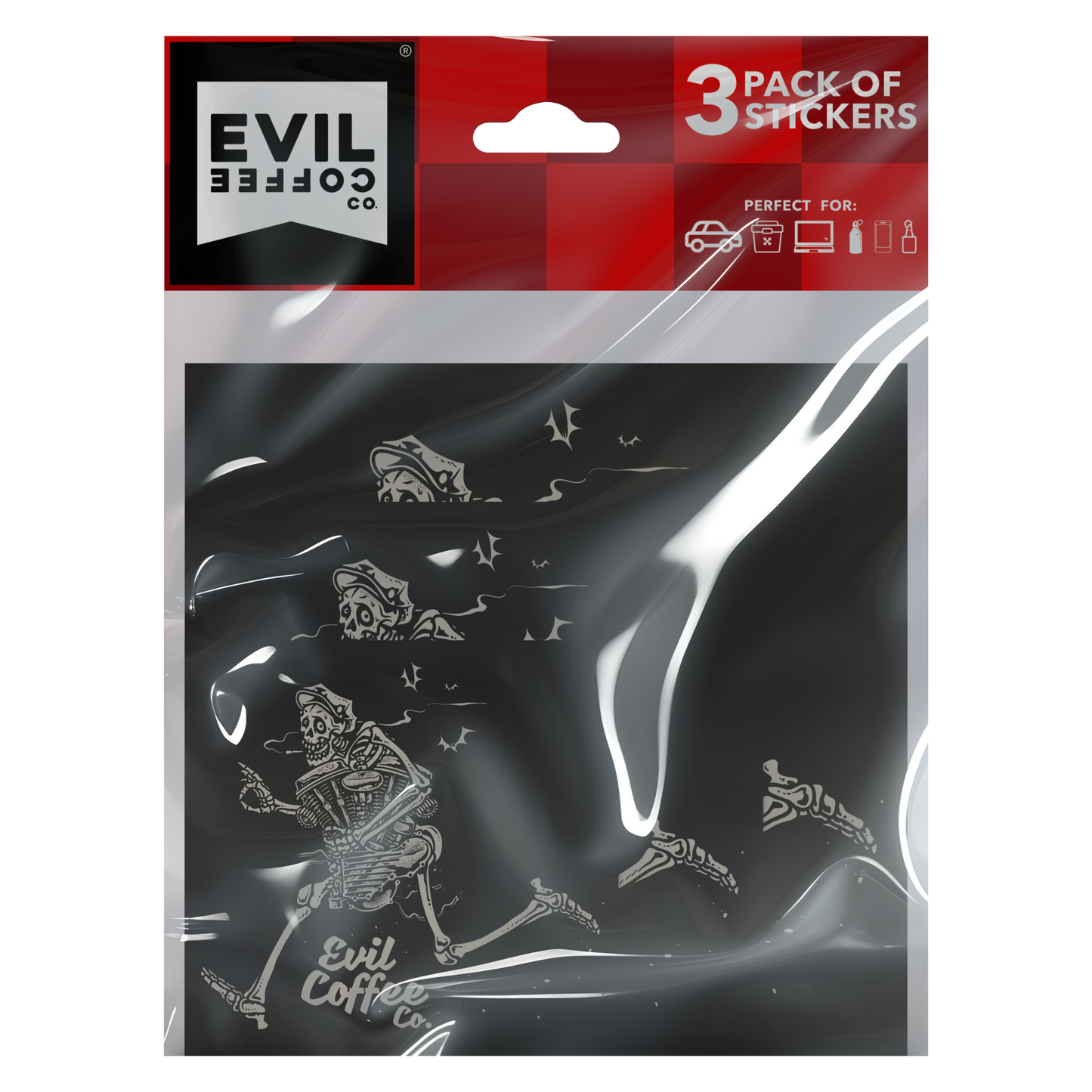 Thief- 3 Pack - Evil Coffee Stickers