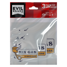 Load image into Gallery viewer, Mix Gas Haul Ass - 3 Pack - Evil Coffee Stickers