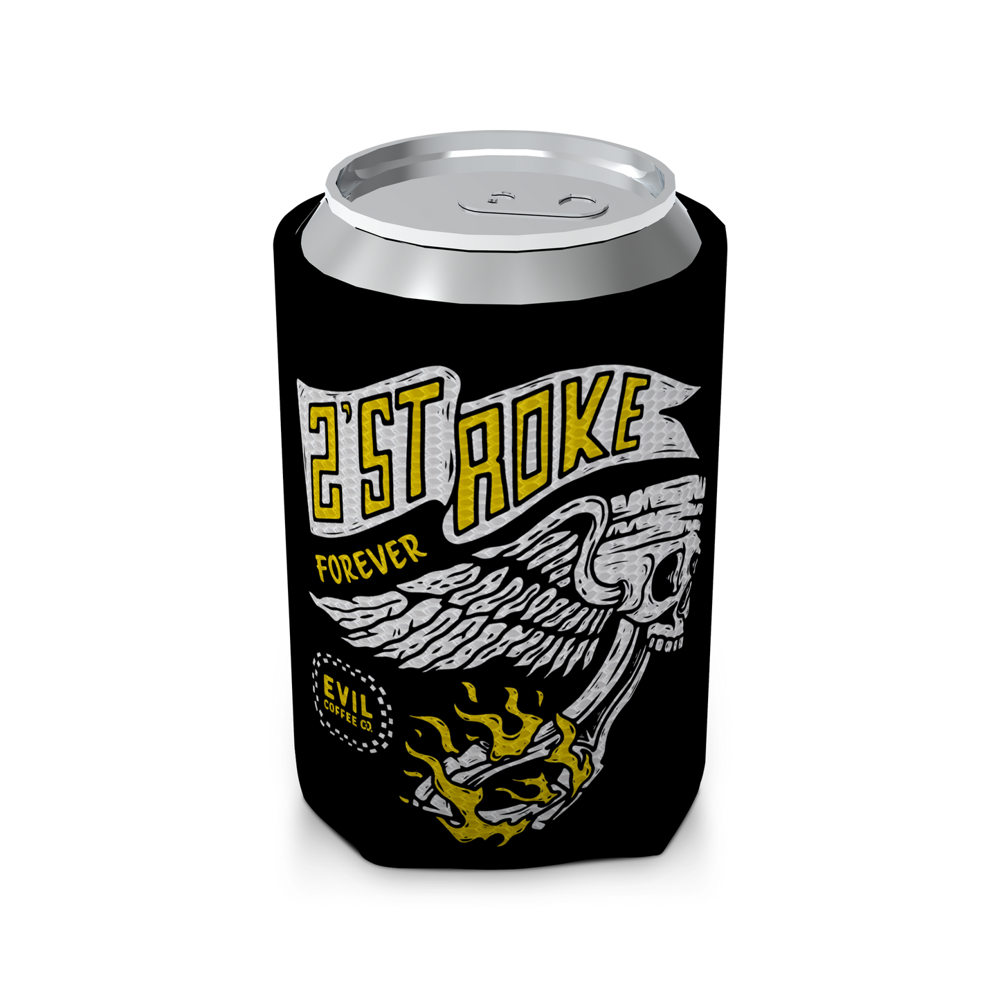 2 Stroke Forever - Evil Coffee Koozie