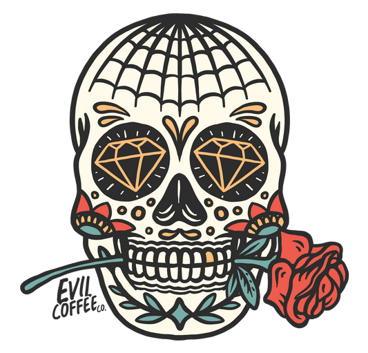 Muertos - 3 Evil Coffee Stickers