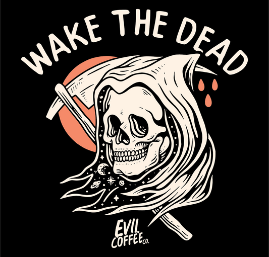 Wake The Dead - 3 Evil Coffee Stickers