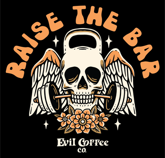 Raise The Bar - 3 Pack - Evil Coffee Stickers