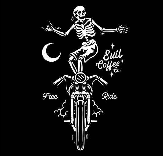 Free Ride - 3 Pack - Evil Coffee Stickers