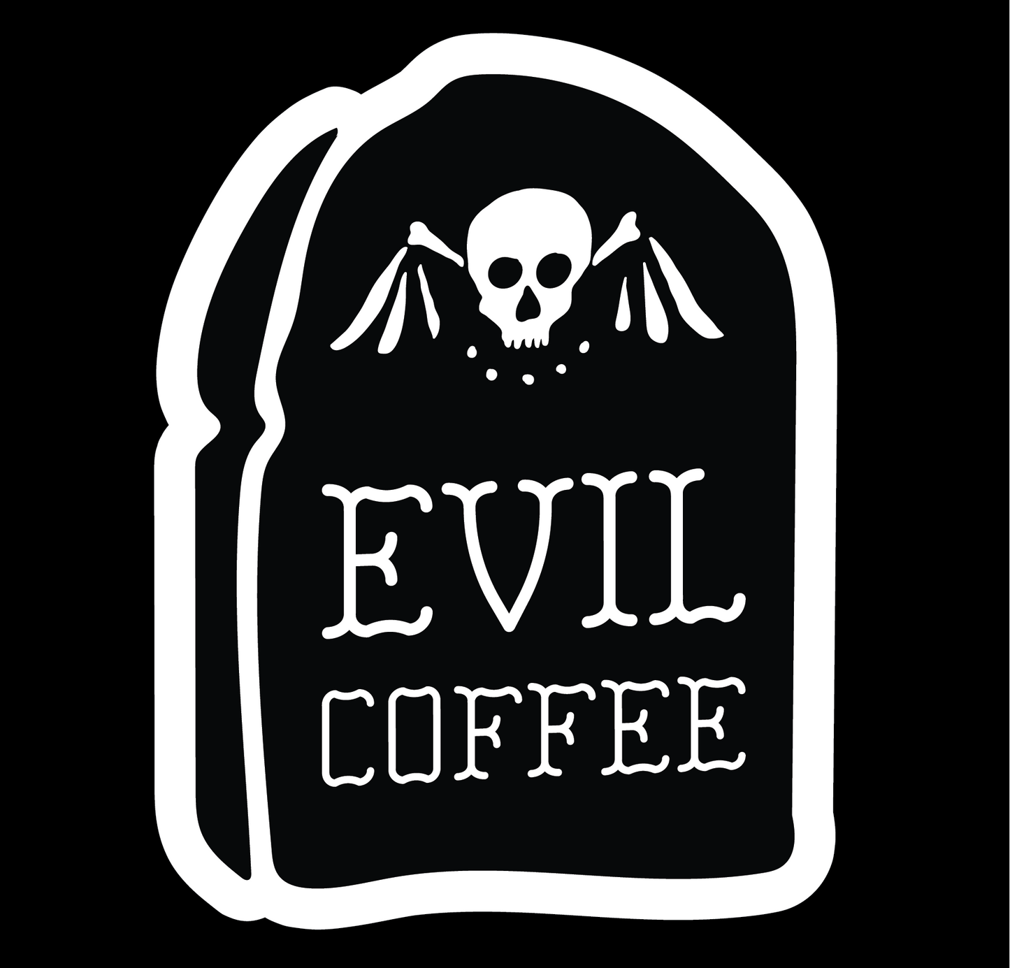 Grave - 3 Pack - Evil Coffee Stickers