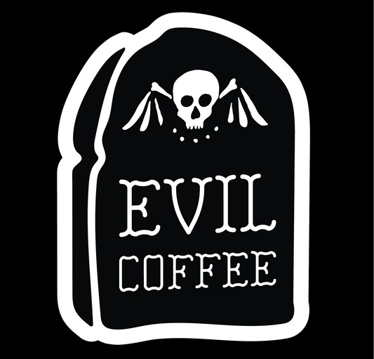 Grave - 3 Pack - Evil Coffee Stickers
