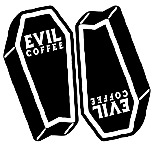 Coffin Fish- 3 Pack - Evil Coffee Stickers