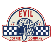 Load image into Gallery viewer, Born to Ride - 3 Pack - Evil Coffee Stickers
