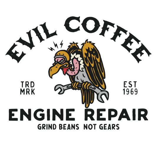 Engine Repair - 3 Pack - Evil Coffee Stickers