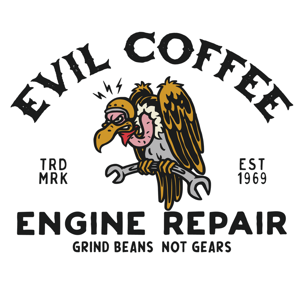 Engine Repair - 3 Pack - Evil Coffee Stickers