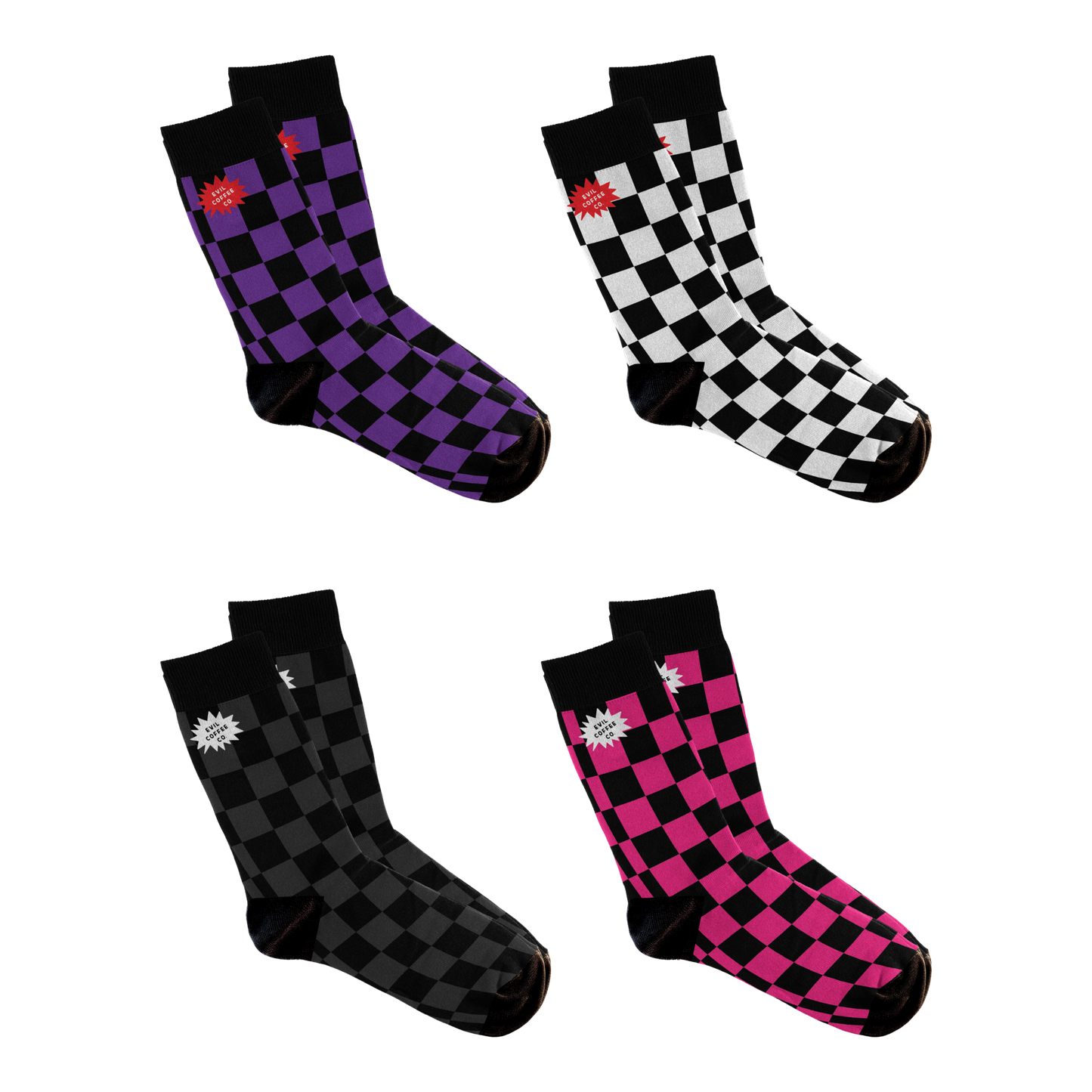 Podium - 4 Pack - Evil Coffee Socks