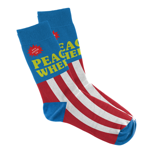 Peace & Wheelies - Evil Coffee Socks