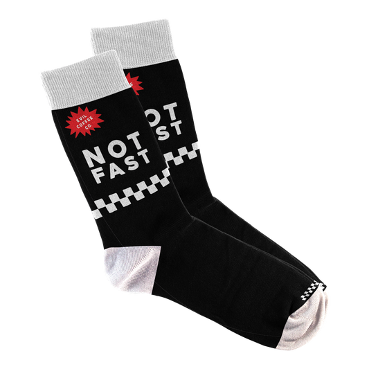 Not Fast - Evil Coffee Socks