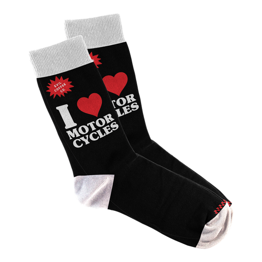 Love Motorcycles - Evil Coffee Socks