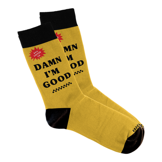 Damn I'm Good - Evil Coffee Socks