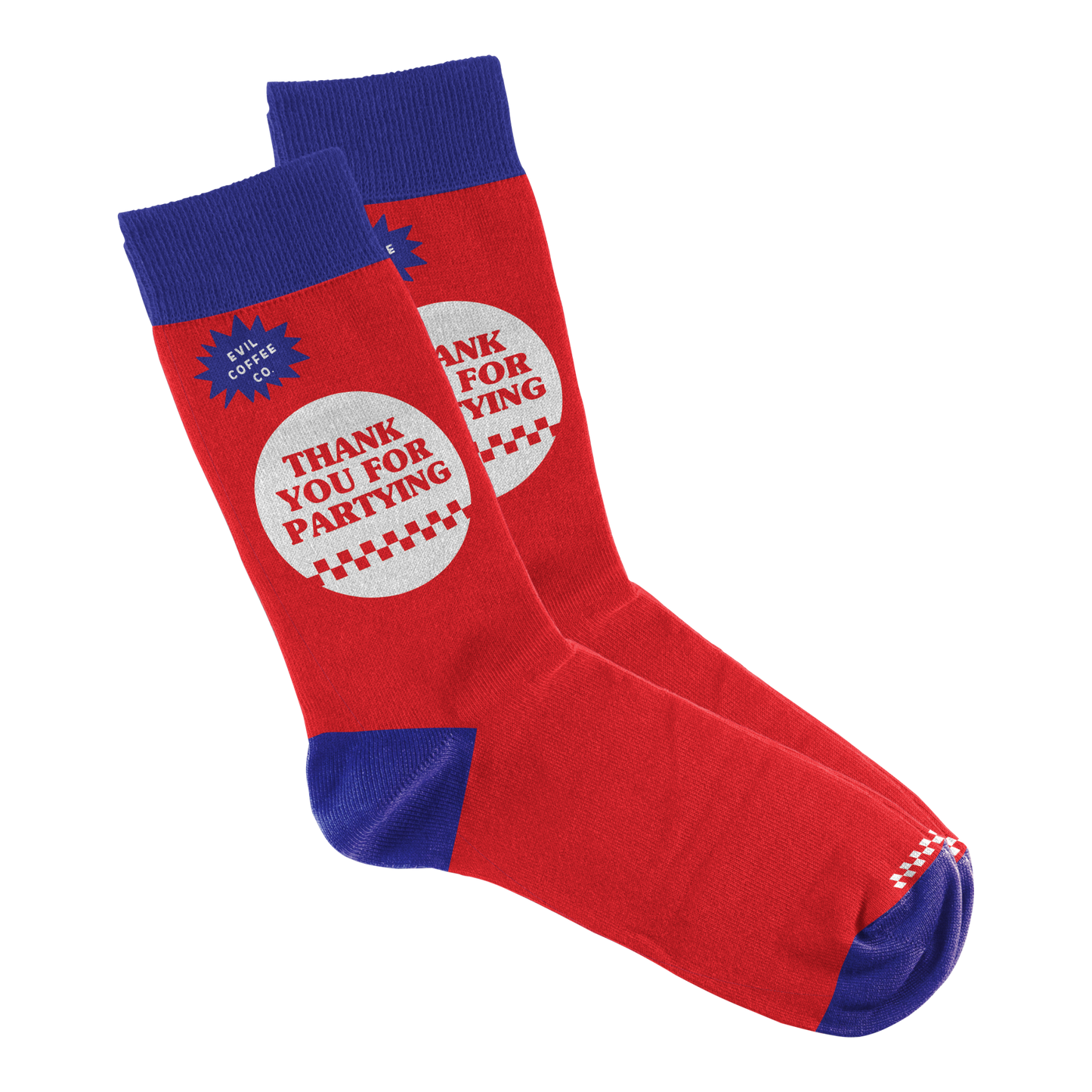 Thank You For Partying - Evil Coffee Socks