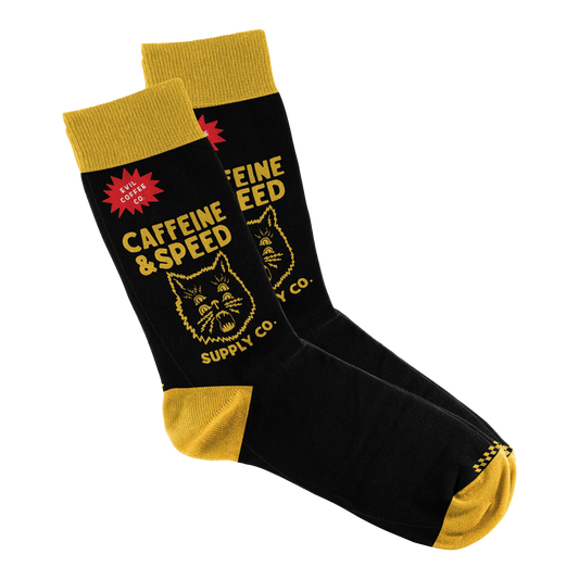 Caffeine & Gasoline - Evil Coffee Socks