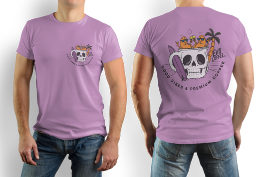 Good Vibes & Premium Coffee - Evil Coffee T Shirt