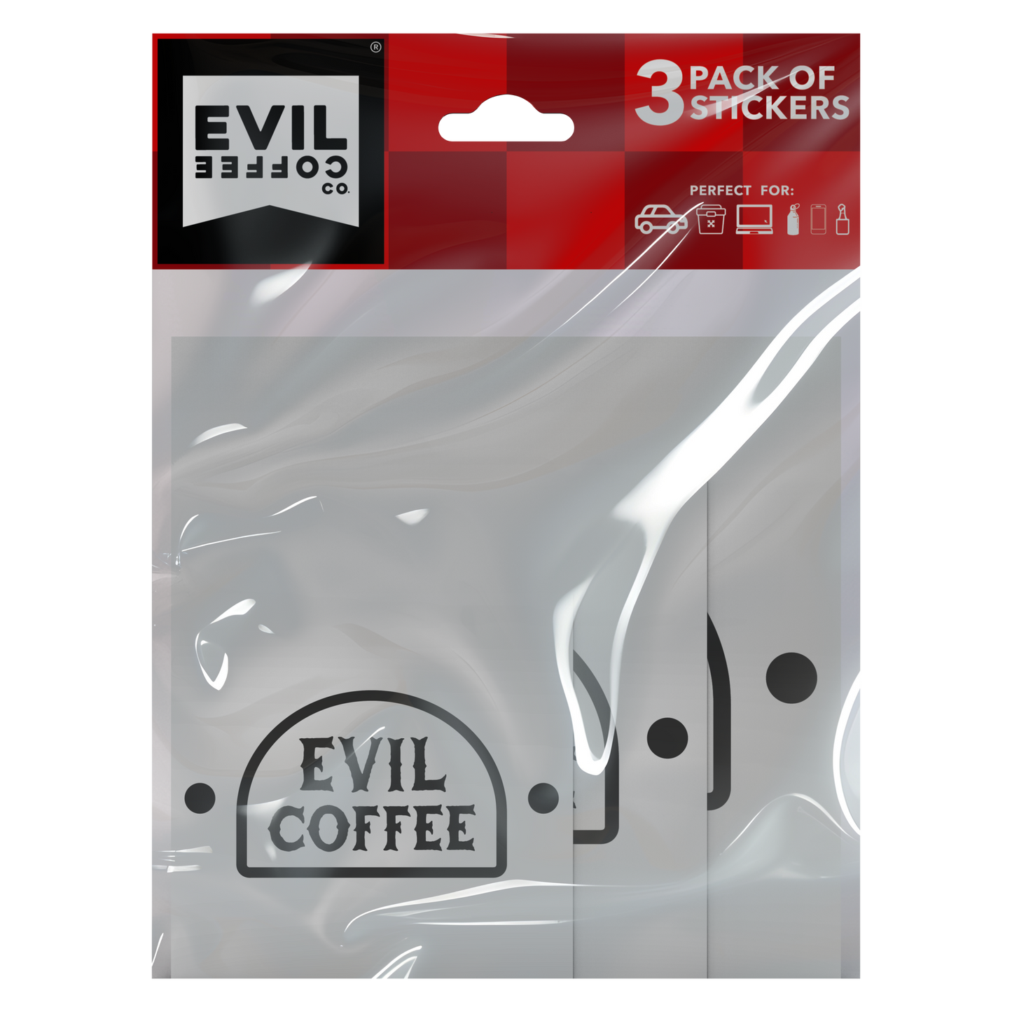 Headstone - 3 Pack - Evil Coffee Stickers