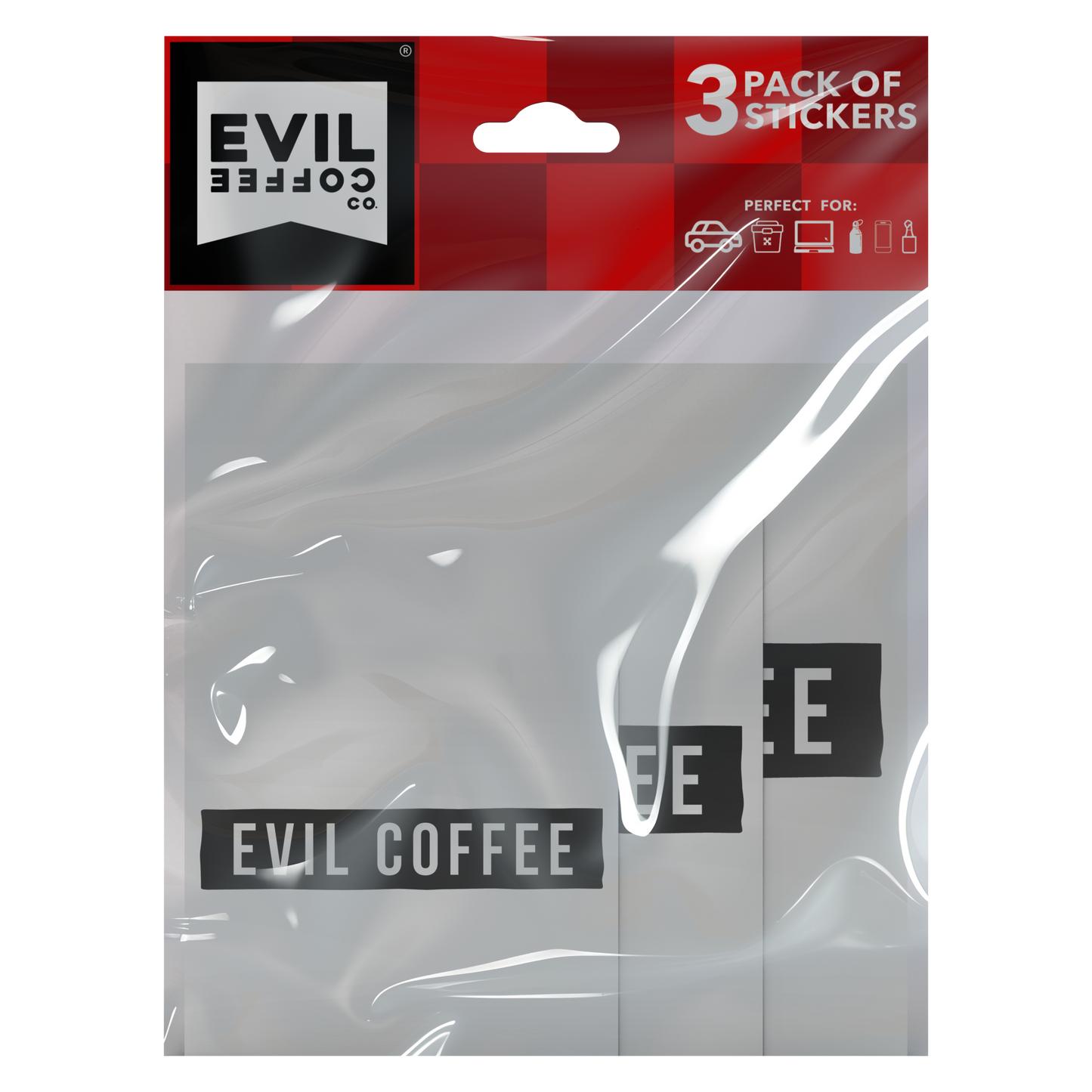 Bar - 3 Pack - Evil Coffee Stickers