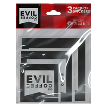 Load image into Gallery viewer, Corpo- 3 Pack - Evil Coffee Stickers
