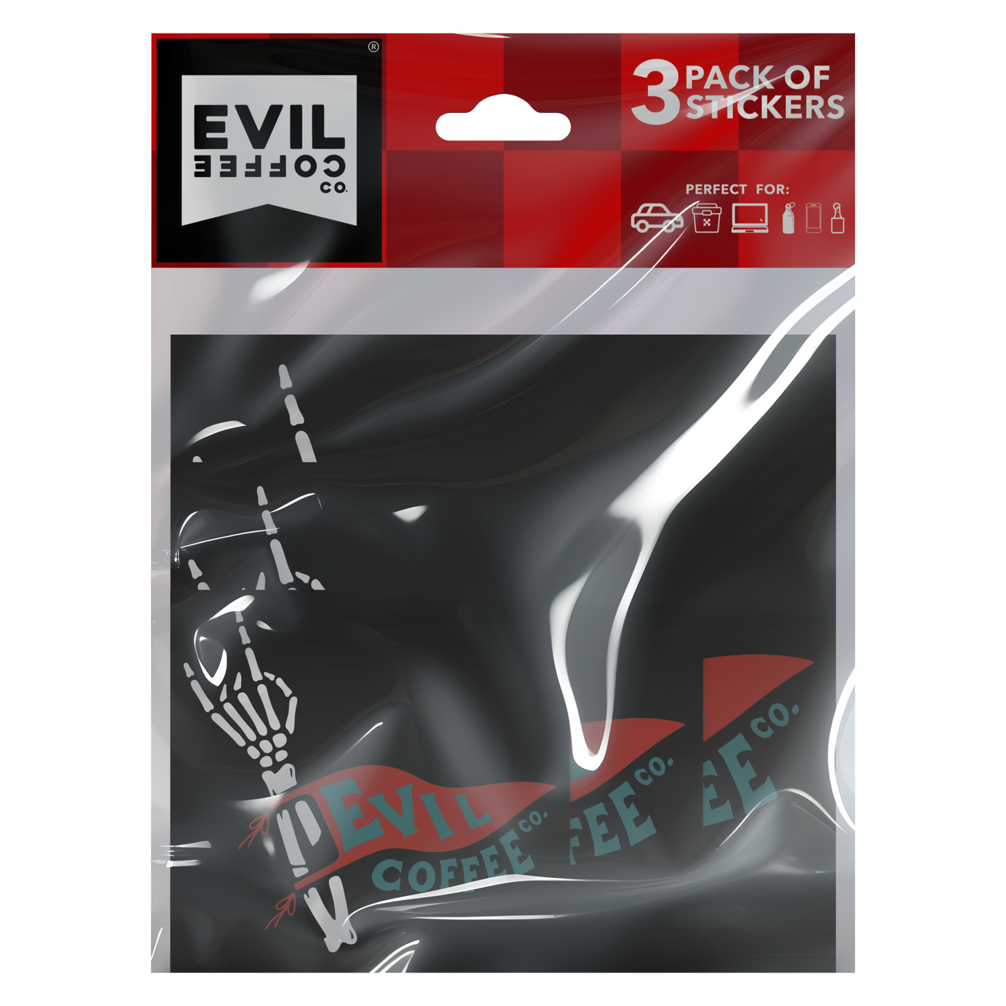 Pennant - 3 Pack - Evil Coffee Stickers
